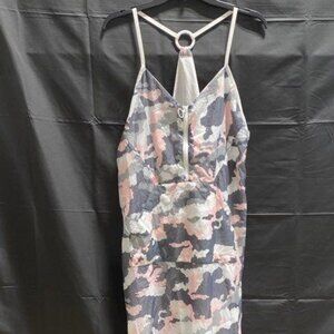 Nike Women's Multicolor Camo Print Strappy Standard Fit Dress Size Small NWT
